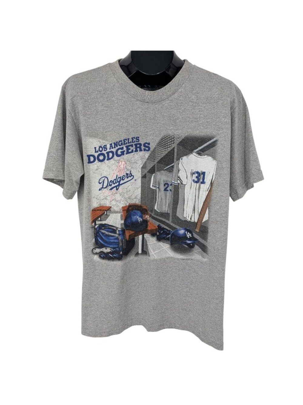 Vtg 90s Lee Sports Los Angeles Dodgers Graphic T Shirt MLB Streetwear USA Size M